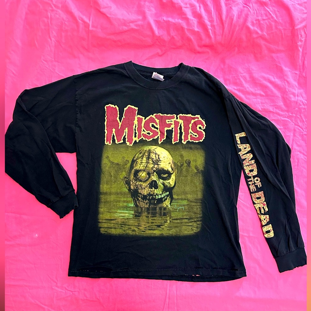 Misfits vintage Shirt Land of The Dead 90s band punk rock shirt y2k